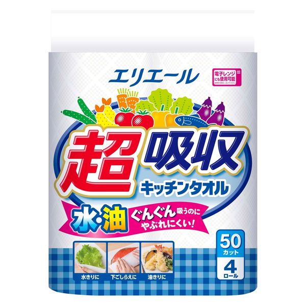 エリエール　超吸収キッチンタオル　４Ｒ