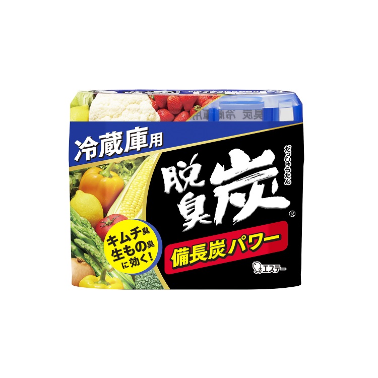 【野菜室用・140g＋2g】エステー 脱臭炭｜備長炭＋活性炭＋エチレン吸着・無香料・長持ちタイプ