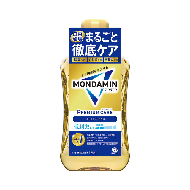 モンダミンゴールドミント 1000ml｜洗口液 ・口臭予防・歯垢除去｜JAN:4901080248619