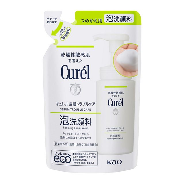 キュレル　皮脂トラブルケア泡洗顔料　つめかえ用　１３０ｍｌ