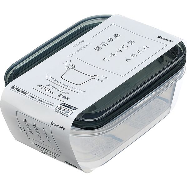 イノマタ　１８３４　楽ちんパック　角型４００ｍｌ　２Ｐ　B