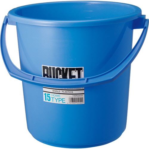 【T-WORLD】ホームバケツ 15型（15L）｜掃除・園芸に便利なポリエチレン製バケツ