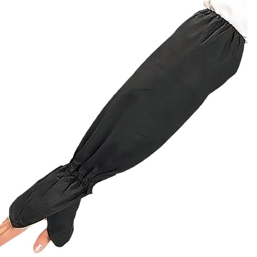 ９２０　腕カバー手甲指付　黒　１２双入