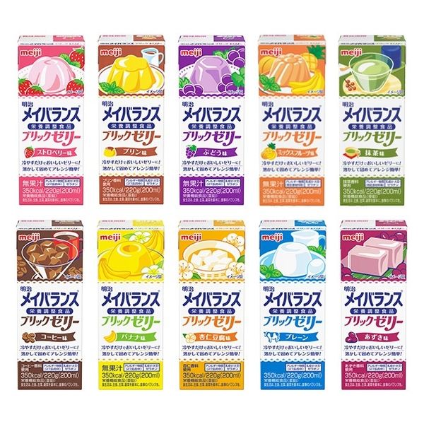 明治　メイバランスブリックゼリー　バラエティＢＯＸ　２２０ｇ（１０種類×３個）