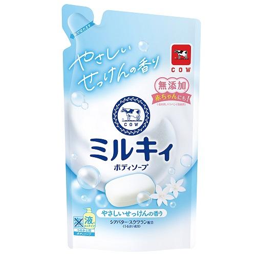 牛乳石鹸 ミルキィ  ボディソープ やさしいせっけんの香り 詰め替え 360ml