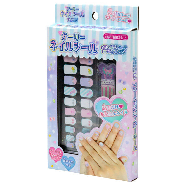 ガーリーネイルシール（パステル）