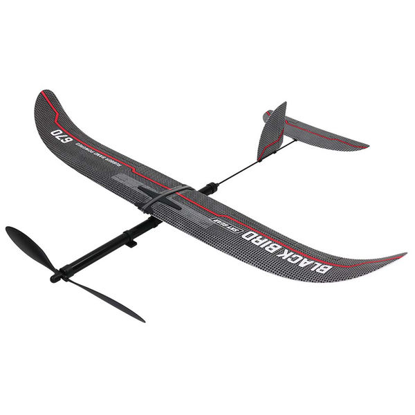 ゴム動力模型飛行機　ブラックバード