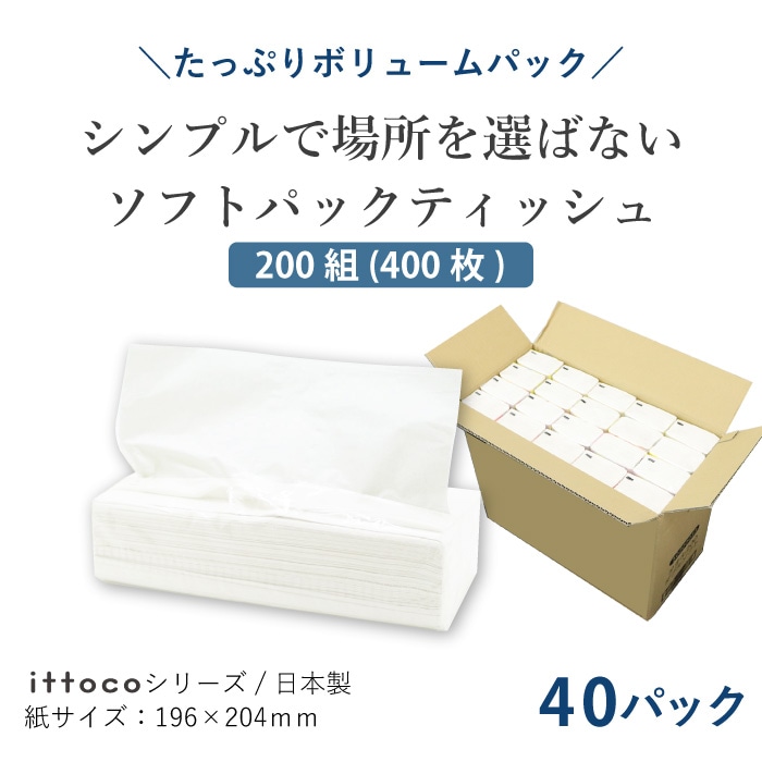 イットコ詰換えティシュ２００Ｗ