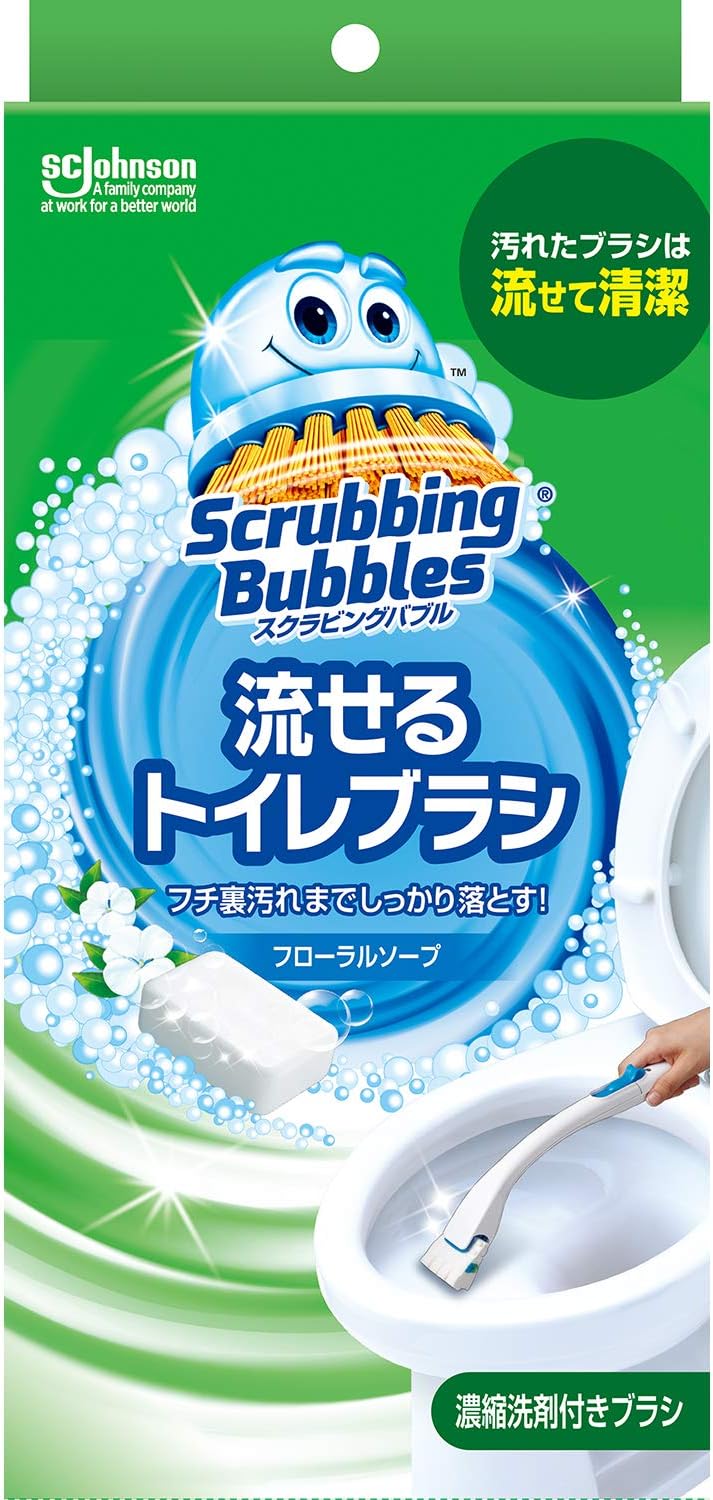 ＳＢ流せるトイレブラシ本体＋替４コ