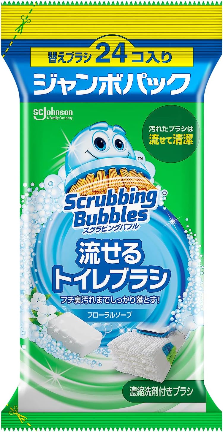 ＳＢ流せるトイレブラシフローラルソープ替２４Ｐ