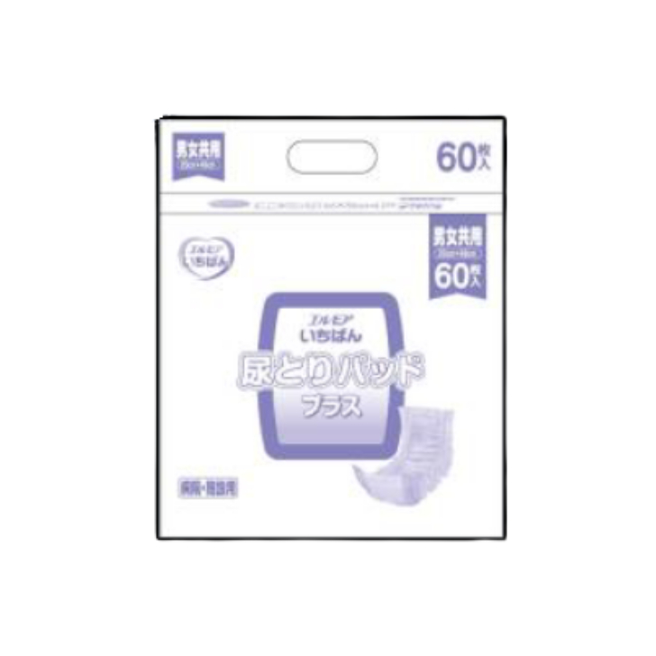 【ケース】エルモアいちばん尿とりパッドプラス　６０枚×６袋