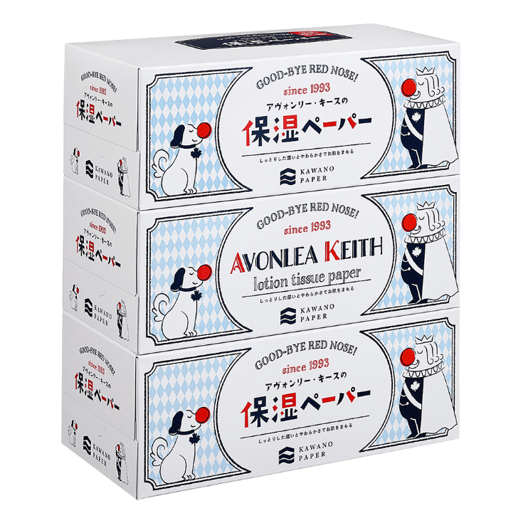 アヴォンリーキース　保湿ペーパーＢＯＸ２００組×３Ｐ