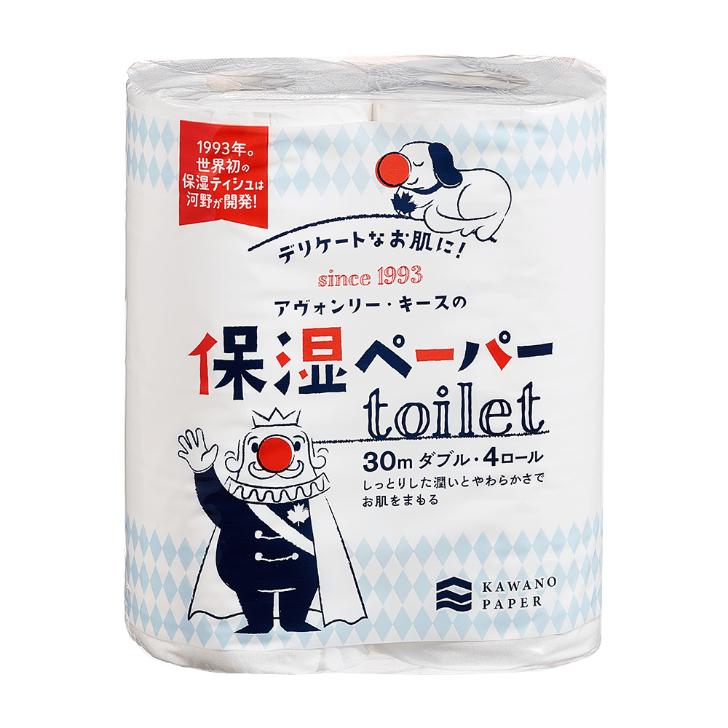 アヴォンリーキース　保湿ペーパートイレット４ロールダブル３０Ｍ
