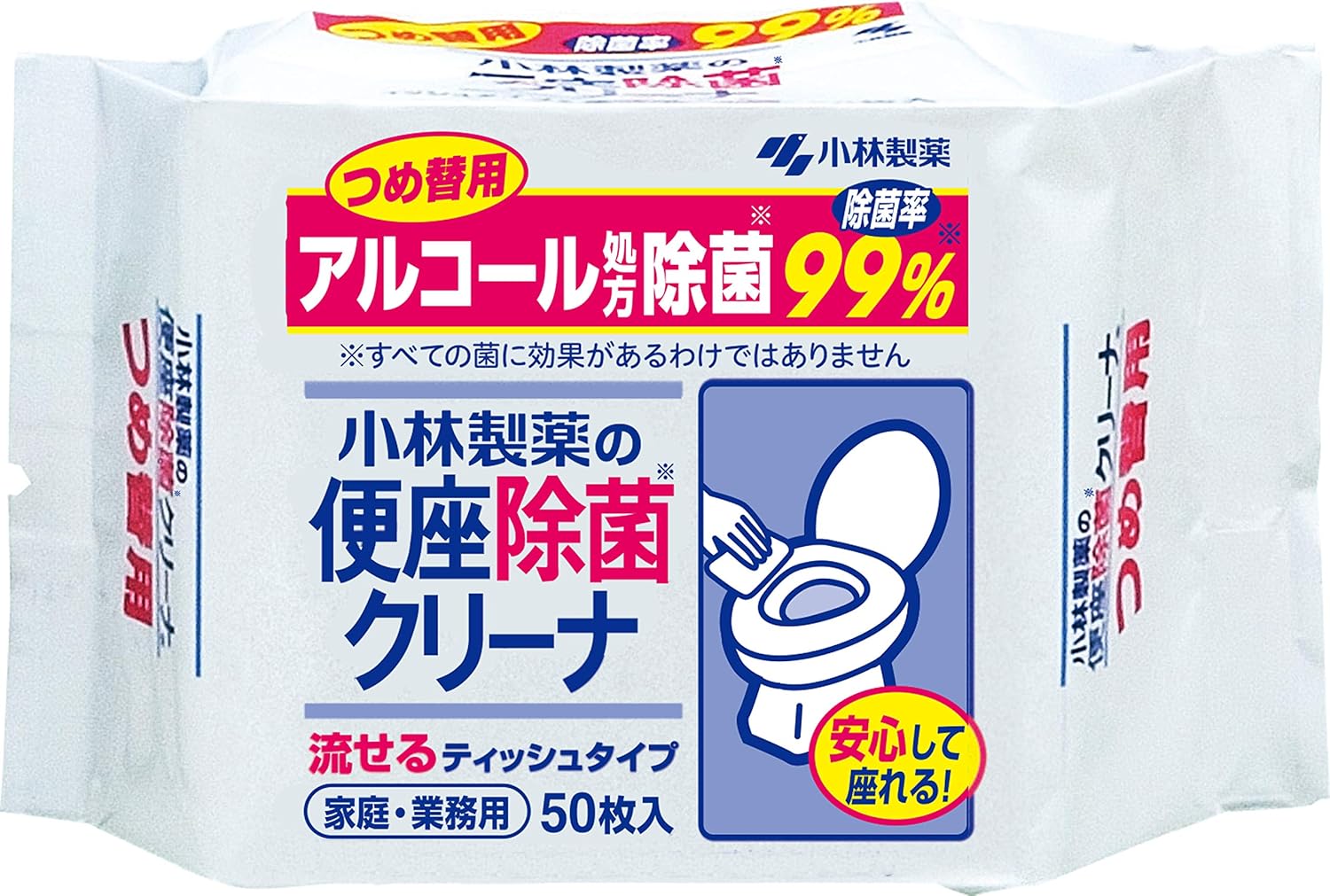 便座除菌クリーナ家庭・業務用　詰替　５０枚