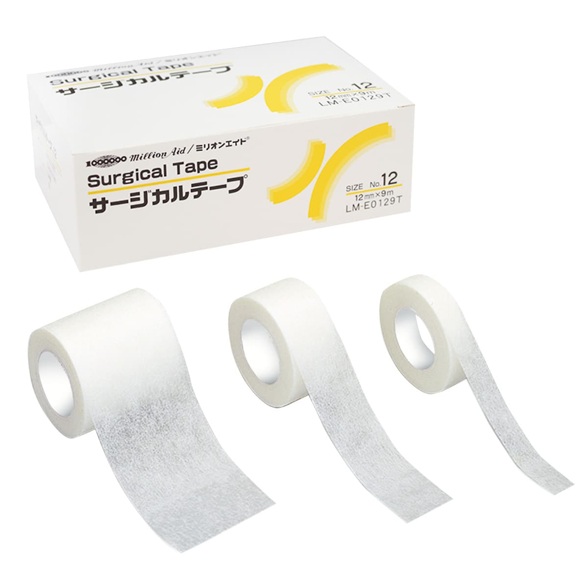 ミリオンサージカルテープ　Ｎｏ２５　２５ｍｍ×９ｍ　１２巻