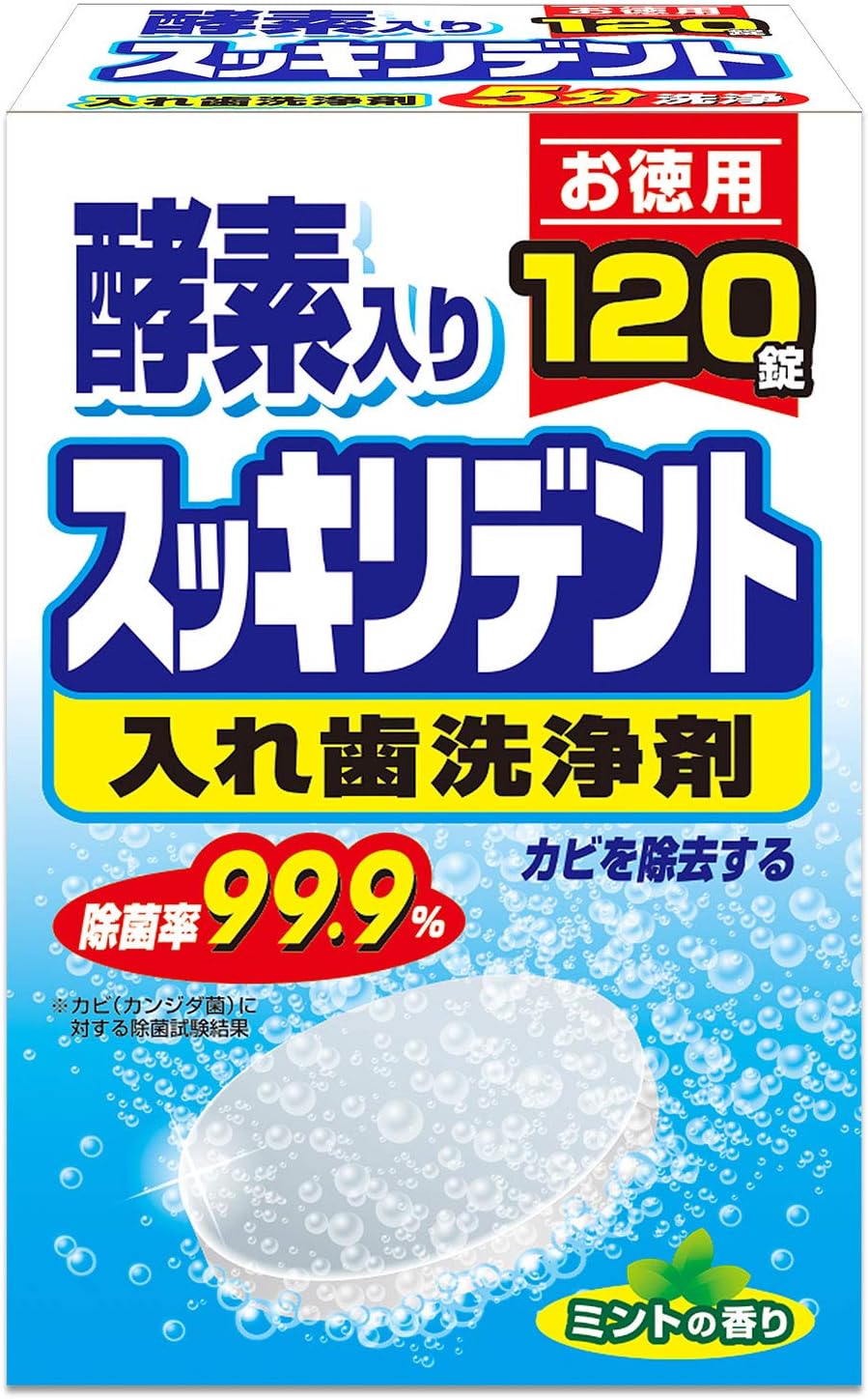 入歯洗浄剤スッキリデント１２０錠