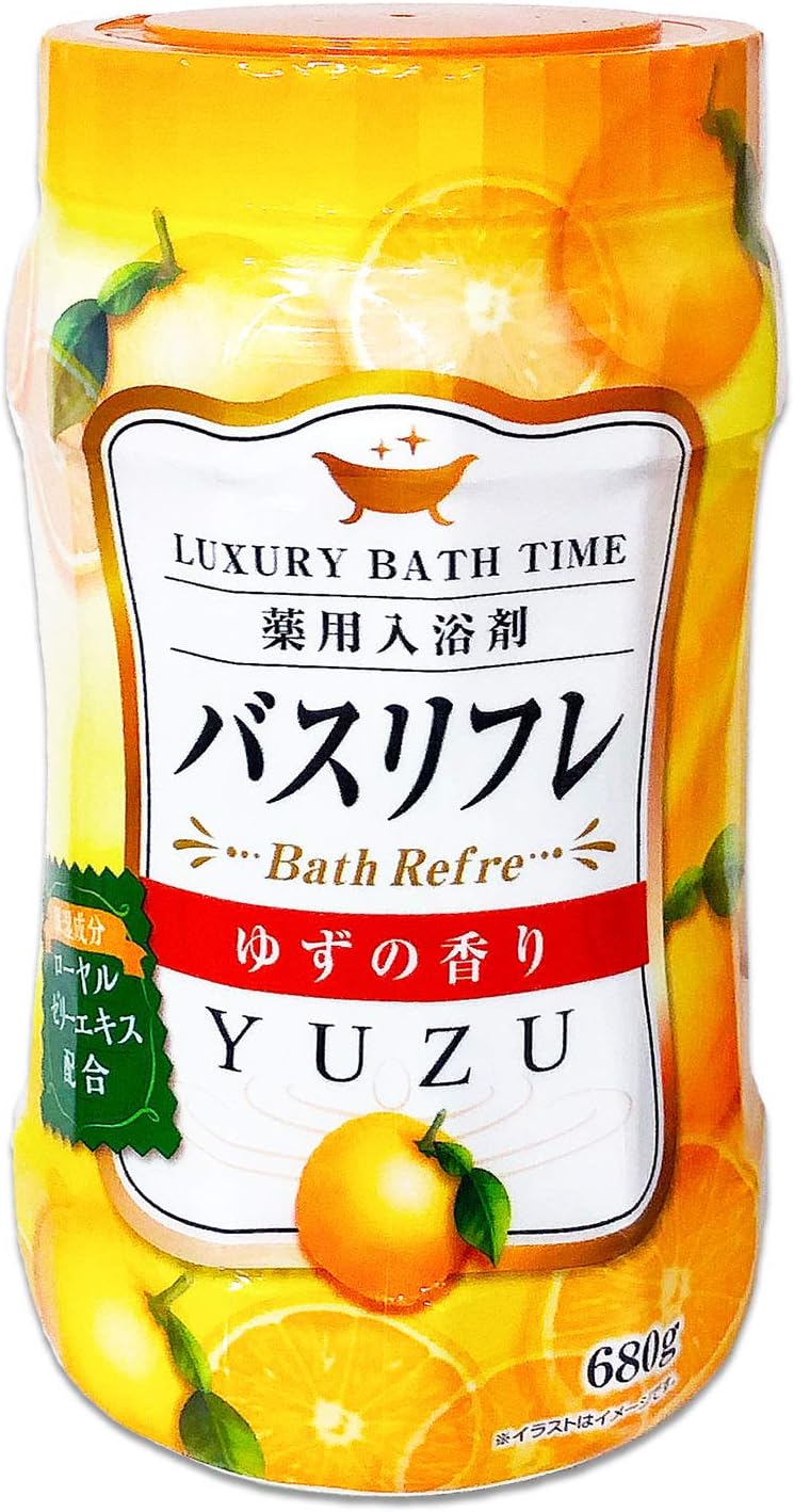 バスリフレ薬用入浴剤　ゆずの香り　６８０ｇ