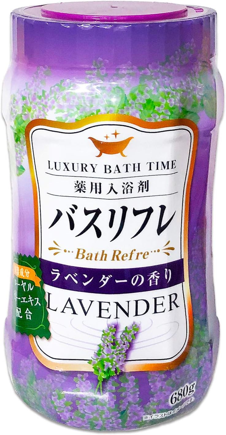 バスリフレ薬用入浴剤　ラベンダーの香り　６８０ｇ