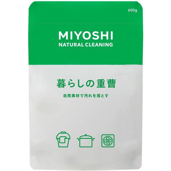 - 【600g】ミヨシ 暮らしの重曹｜掃除・洗濯・消臭に使える自然派クリーナー・弱アルカリ性・無添加