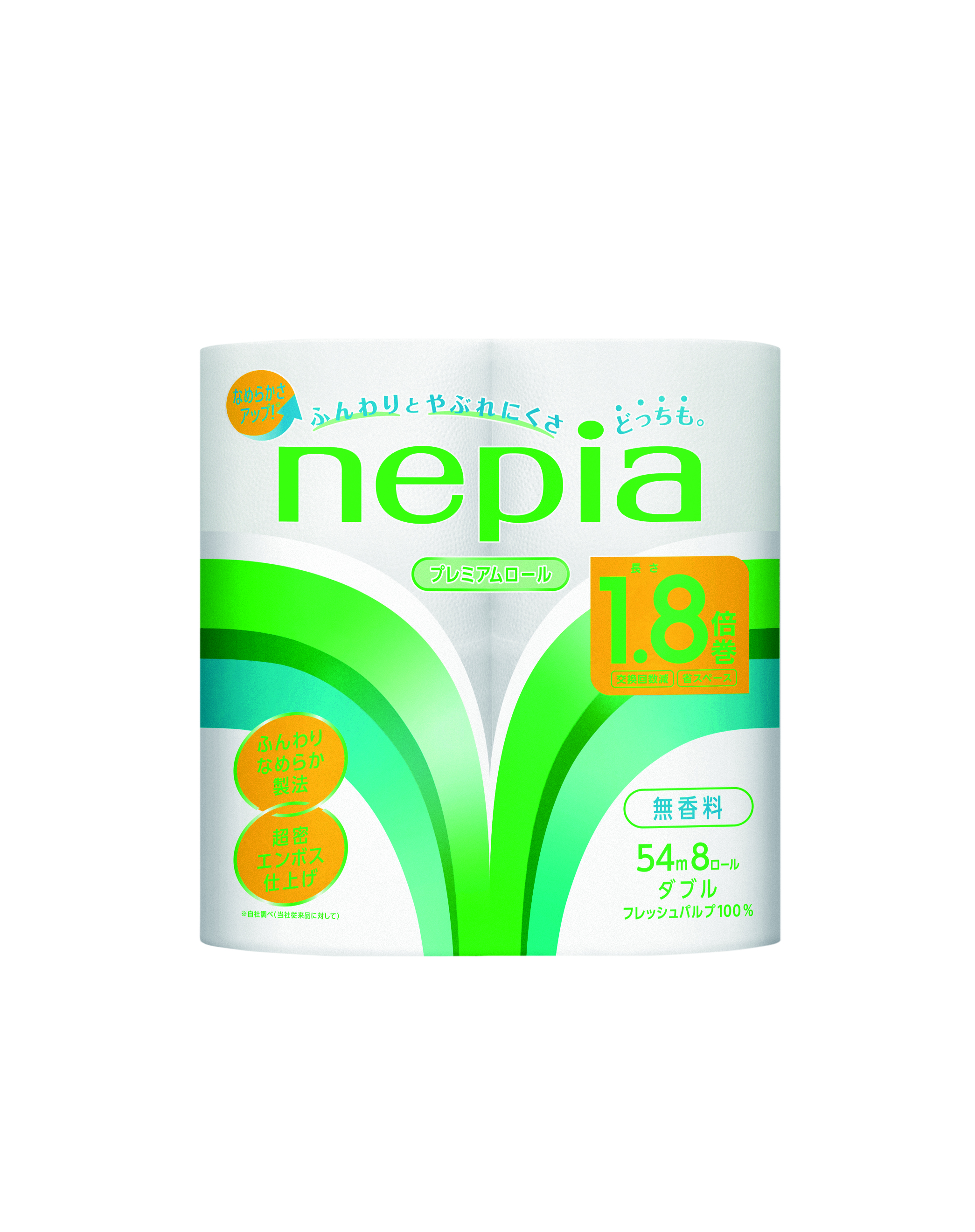 ネピアトイレットロ－ル１．８倍巻 ８Ｒ Ｗ ５４ｍ