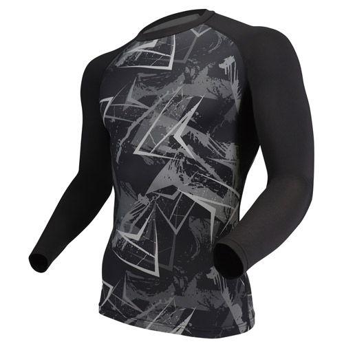 ＪＷ－６２３　８４．カモフラｘブラック　冷感長袖クルーネックシャツ