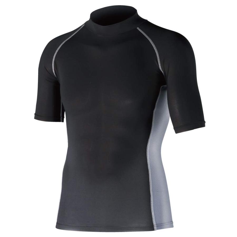 ＪＷ－６２４　５２．ブラック　ボディタフネス冷感半袖ハイネック