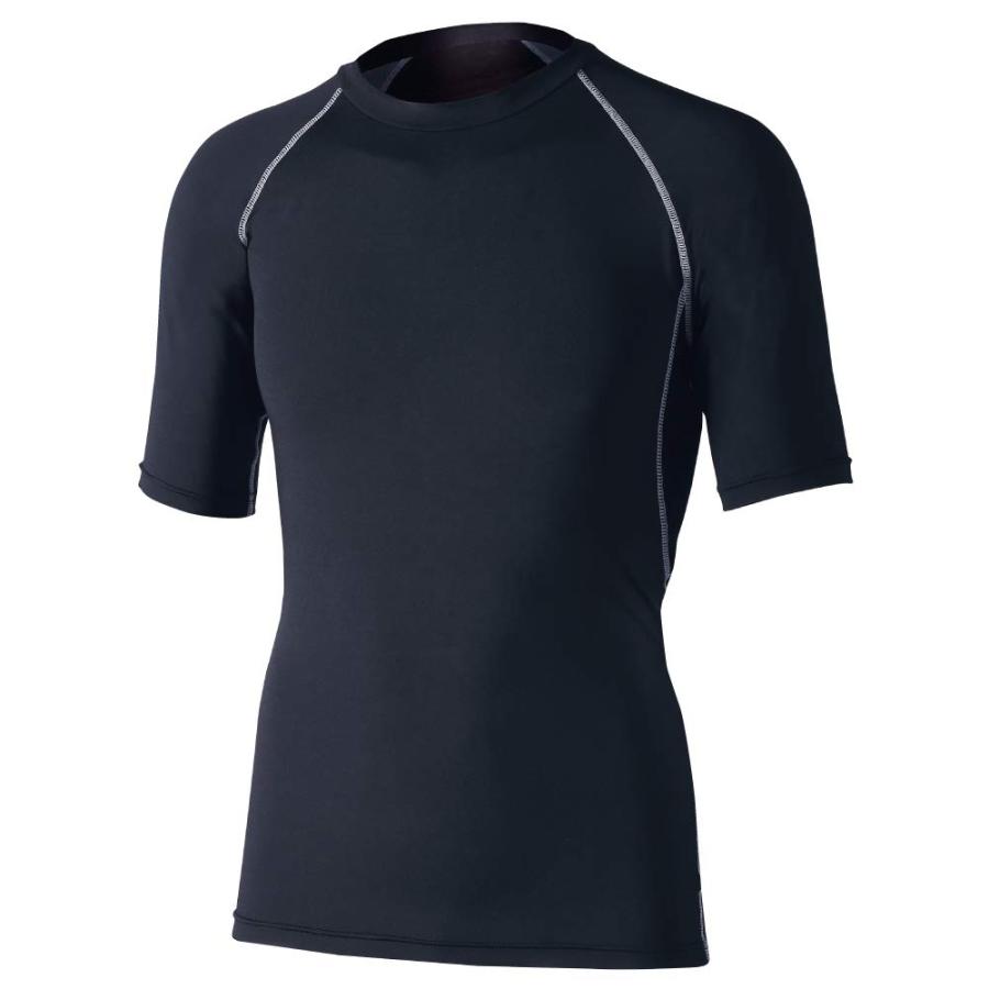 ＪＷ－６２８　５２．ブラック　ボディタフネス冷感半袖クルーネック