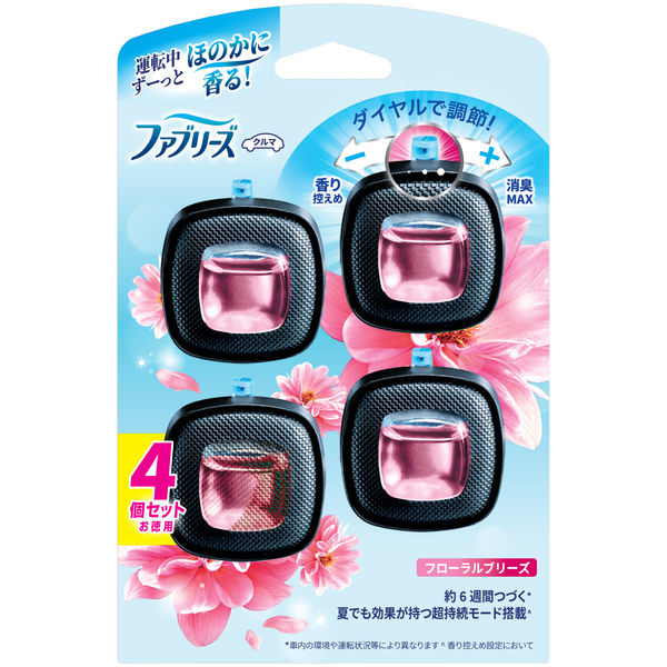 ファブリーズ　イージークリップ　フローラルブリーズ　４個パック　２．５ｍＬｘ４