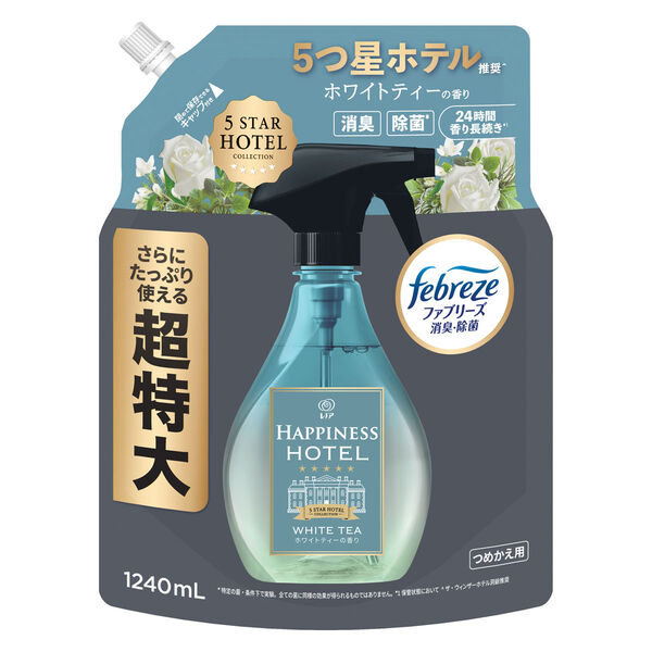 レノアハピネスミスト　ホワイトティーの香り　つめかえ用４回分　１，２４０ｍＬ