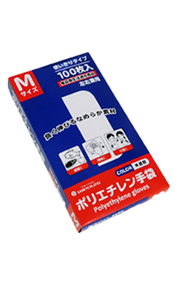 ＨＧＣＮＭー１００ポリエチレン手袋　１００枚　Ｍ