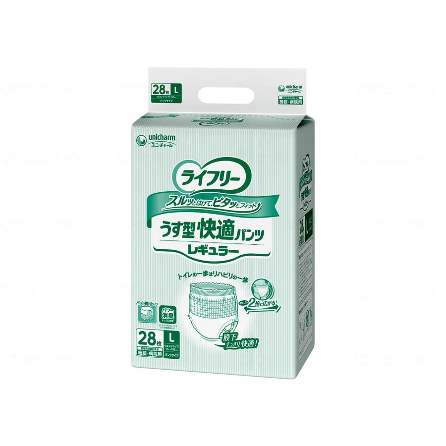 Ｇライフリーうす型快適パンツレギュラーＬ２８枚