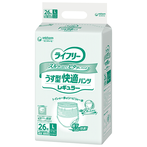Ｇライフリーうす型快適パンツレギュラーＬ２６枚