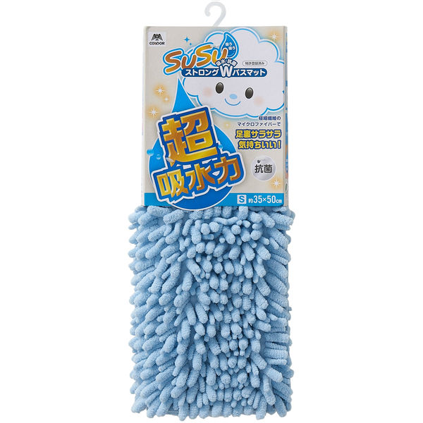 ＳＵＳＵ　抗菌ストロングＷバスマットＥＣ　３５×５０㎝