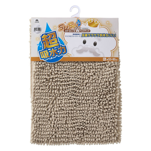 ＳＵＳＵ　抗菌ストロングＷバスマットＥＣ　５５×８０㎝