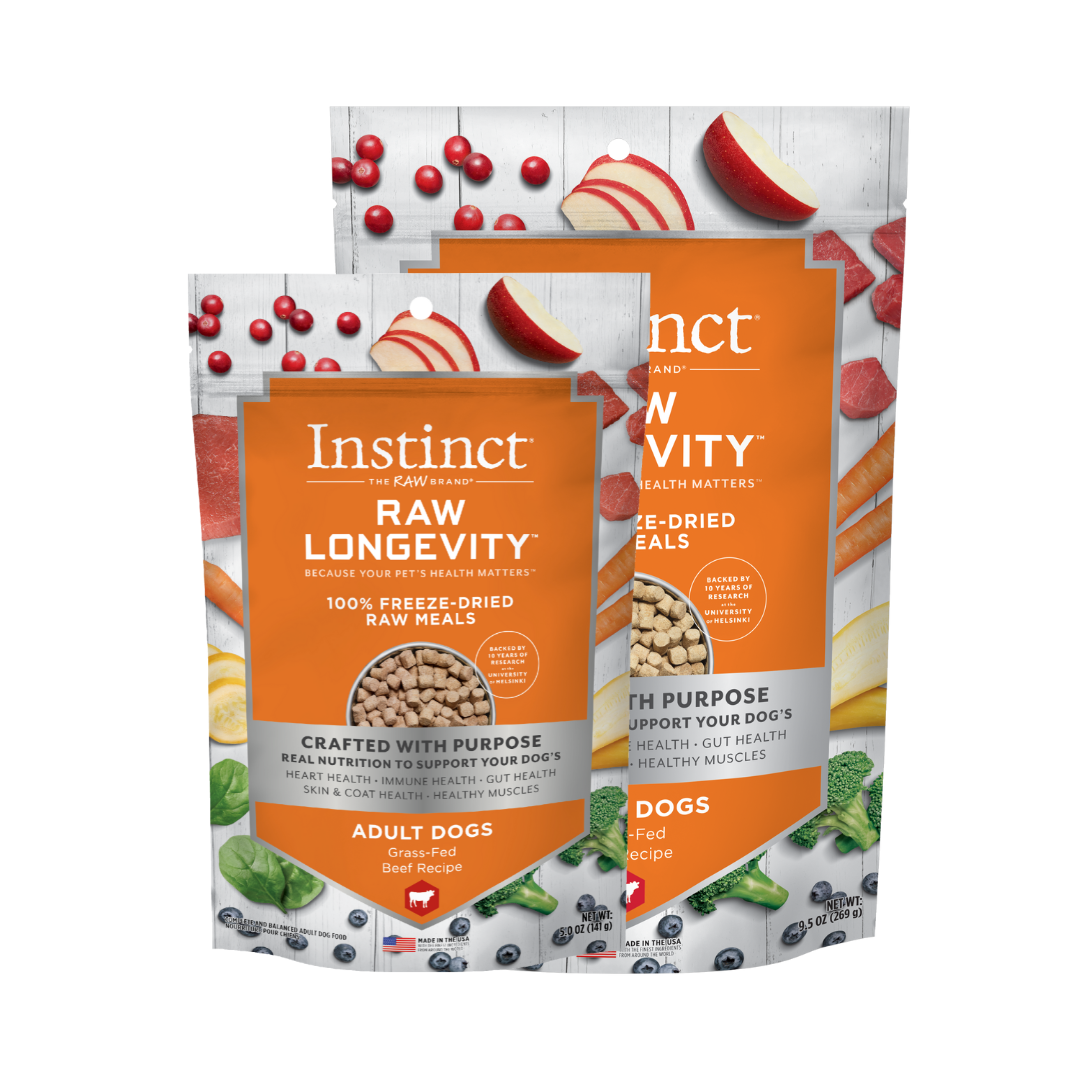 インスティンクト　ローロンジェビティ 成犬(ビーフ) 2サイズ(141g、269g)