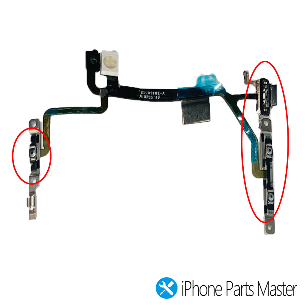iPhone 電源/音量 ボタンケーブル