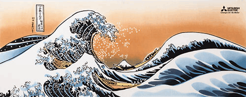 【MC4112】手ぬぐい<沖浪裏>