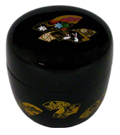 【MC4510】棗（なつめ）　黒（扇面）