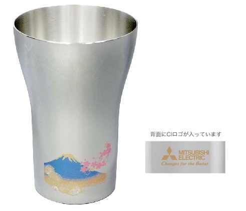 【MC4704】燕 ステンレスタンブラー<青富士に松桜>