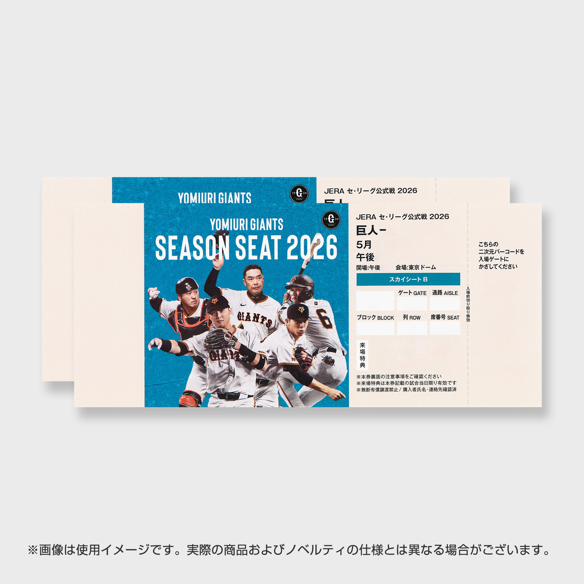 【完売御礼】野球観戦ペアチケット