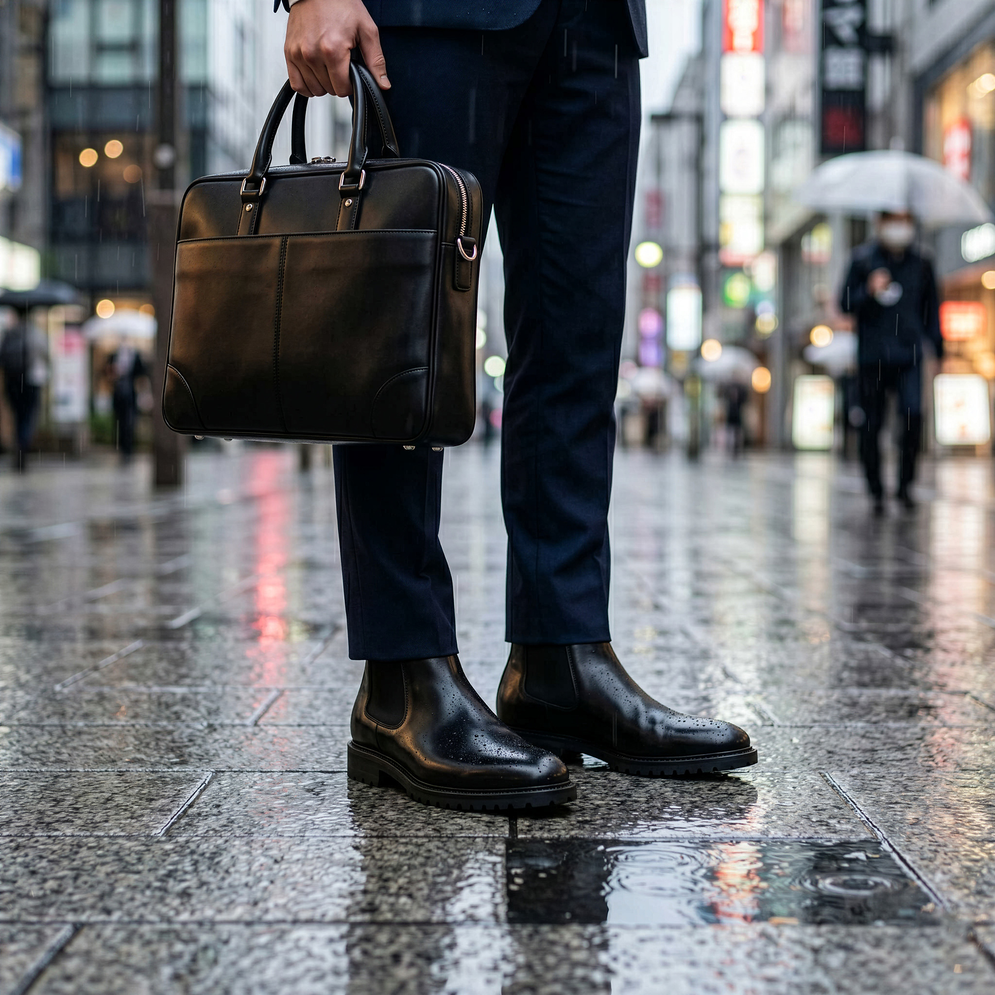 湿度の高い雨の日のブーツのムレ対策に