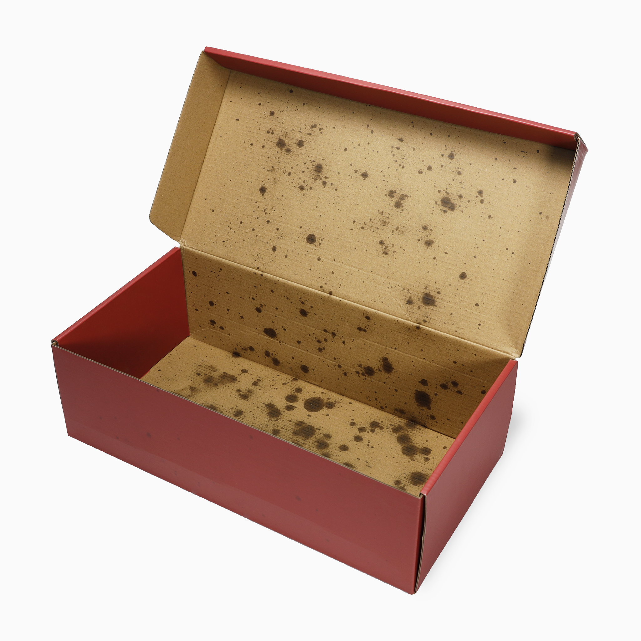 箱のオイル染み