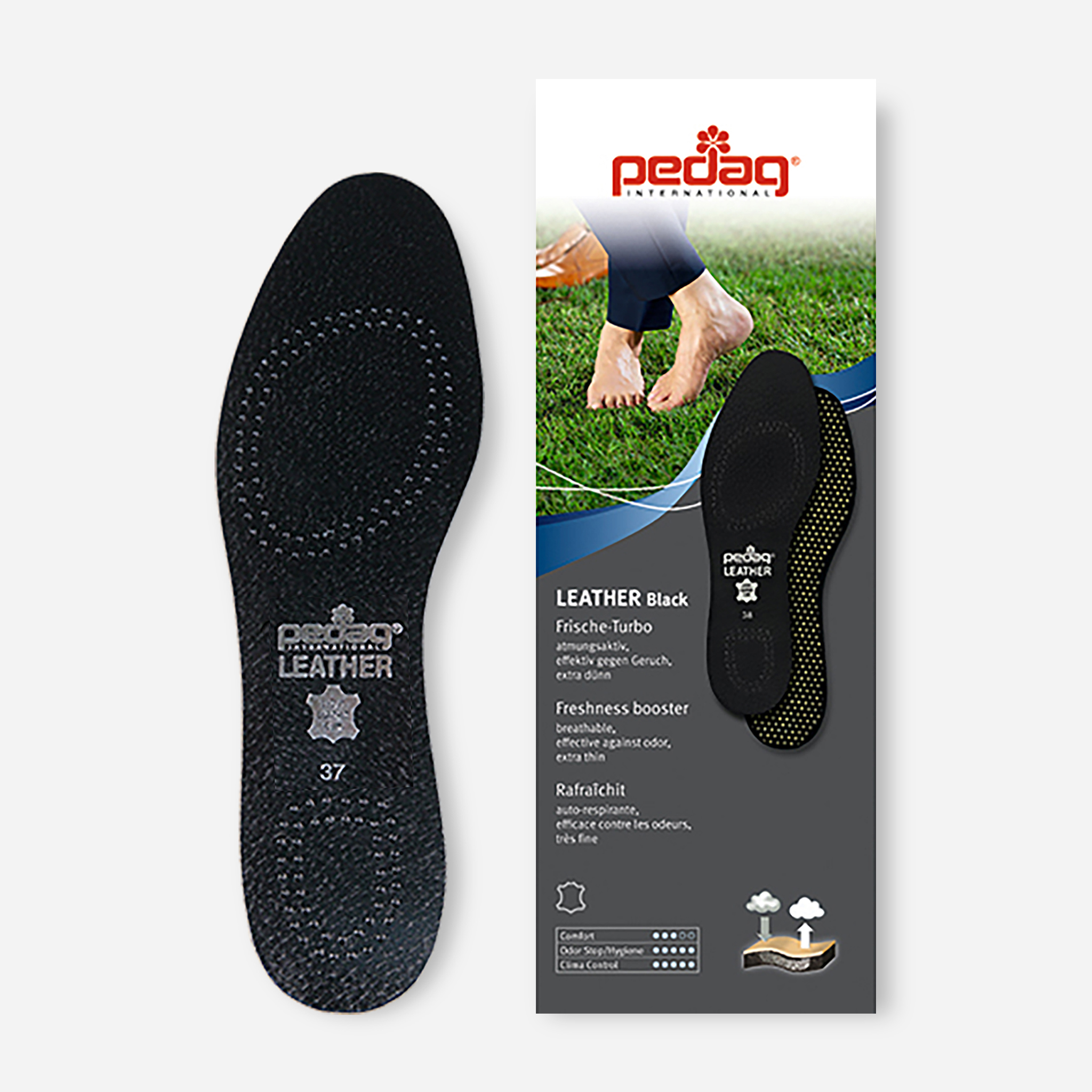 pedag レザーブラック