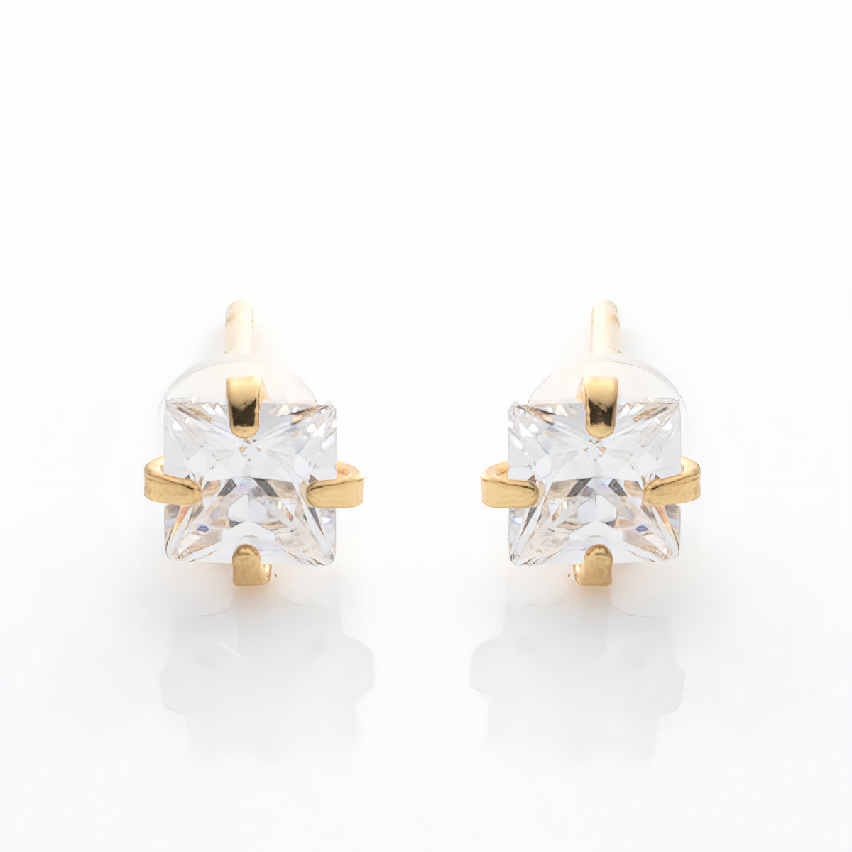 日本製 K18ポストピアス（18金・金属アレルギー対応）[jk-267]