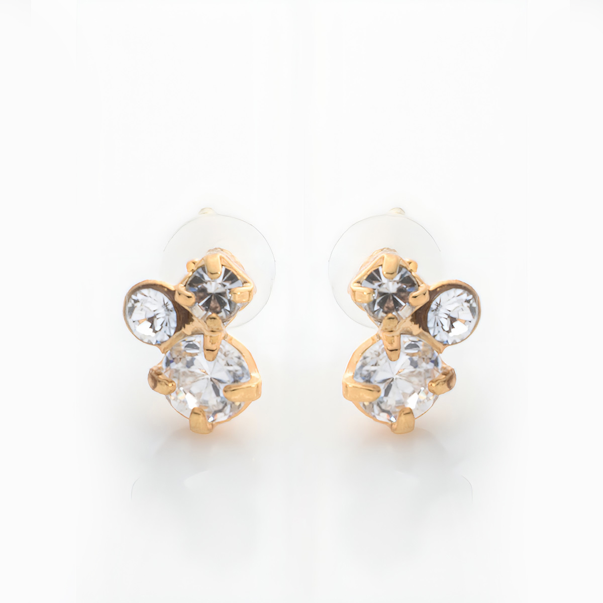 日本製 K18ポストピアス（18金・金属アレルギー対応）ス[jk-268]