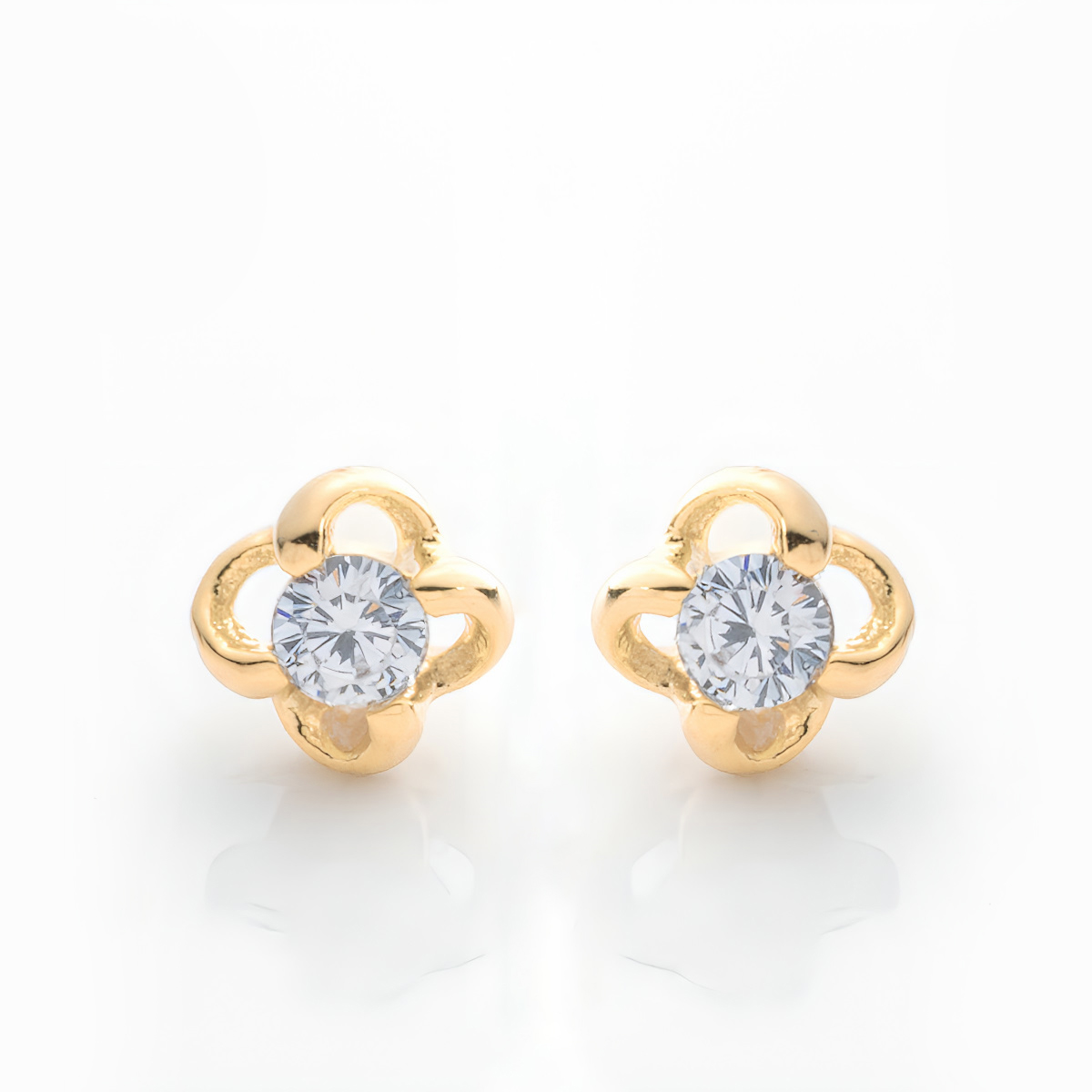 日本製 K18ポストピアス（18金・金属アレルギー対応）[jk-271]