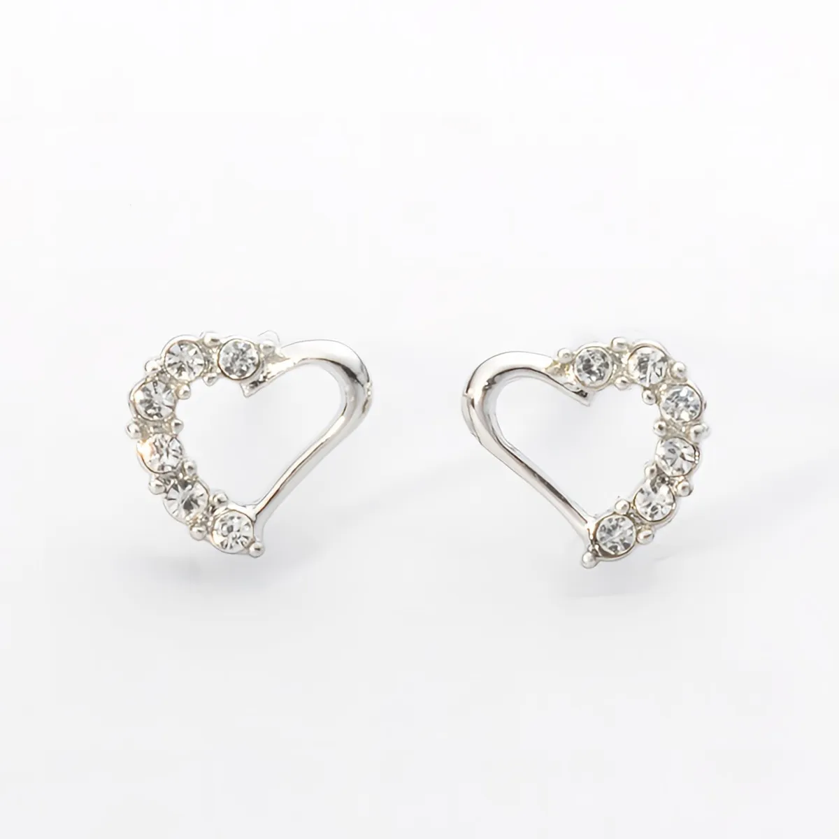 シルバー925（silver925 / sterling silver）オープンハートピアス｜軽量・大人可愛い・日本製