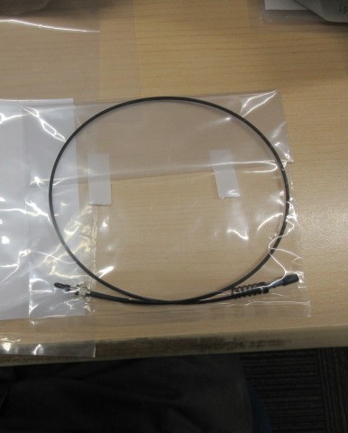 プラスチック（青）-金属SMAプラグ付ファイバーケーブル(スプリング付) ※長さは選べます