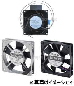 回転停止アラーム付き冷却ファン　AC115V　80×38厚