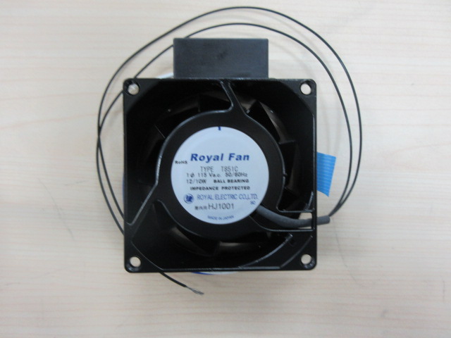 回転停止アラーム付き冷却ファン　AC115V □120×38厚